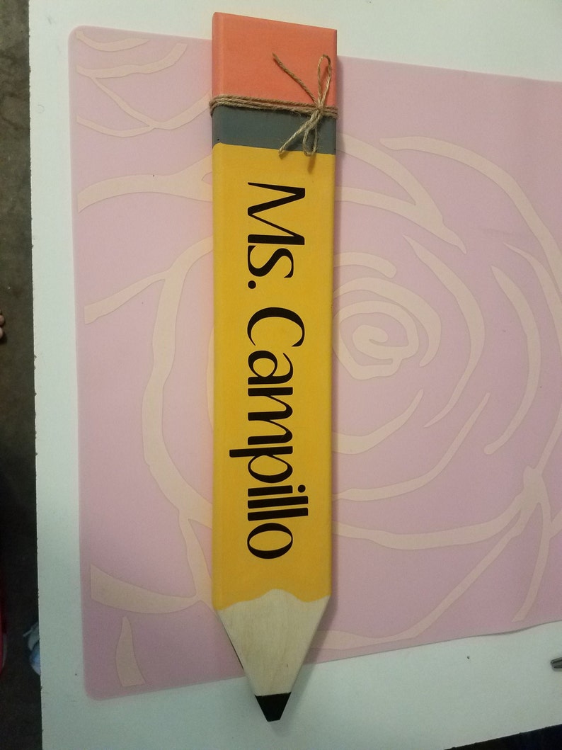 Wooden Teacher Pencil / Custom Teacher Gift | Personalized Teacher Gift ...