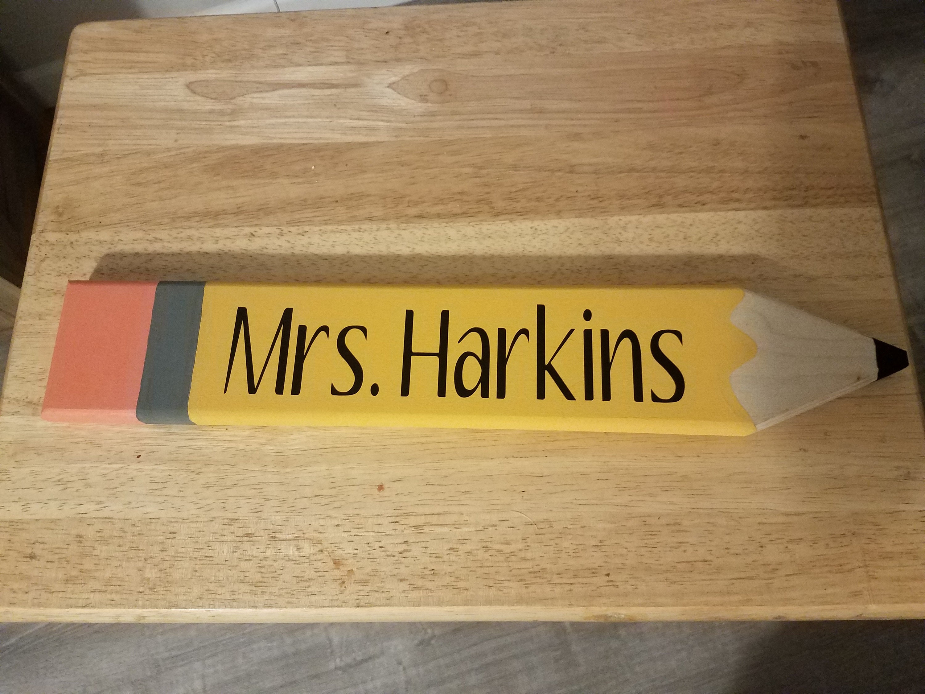 Wooden Teacher Pencil / Custom Teacher Gift | Personalized Teacher Gift ...