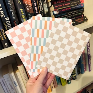 Cutie Checker Kindle Inserts | cute kindle accessories, kindle gifts, bookish merch, bookish gifts, kindle decorating