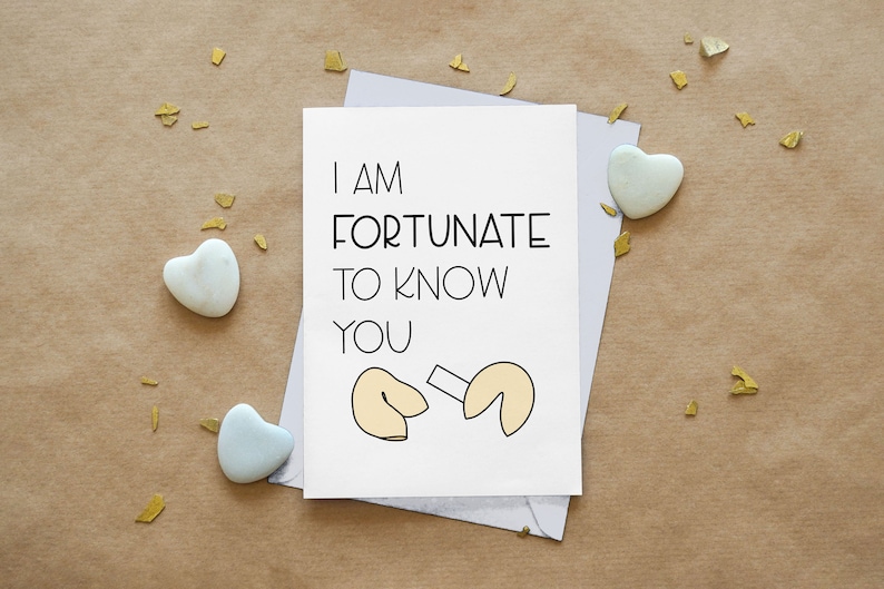 Thinking of You Cards Positive Cards Card Set for Friends and Family Asian Food Punny 4 Pack of Recycled Paper Greeting Cards