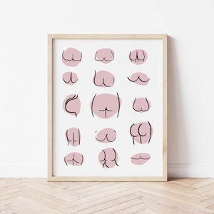 8x10 Art Print Beautiful Boobs Funny Inclusive Body Positive