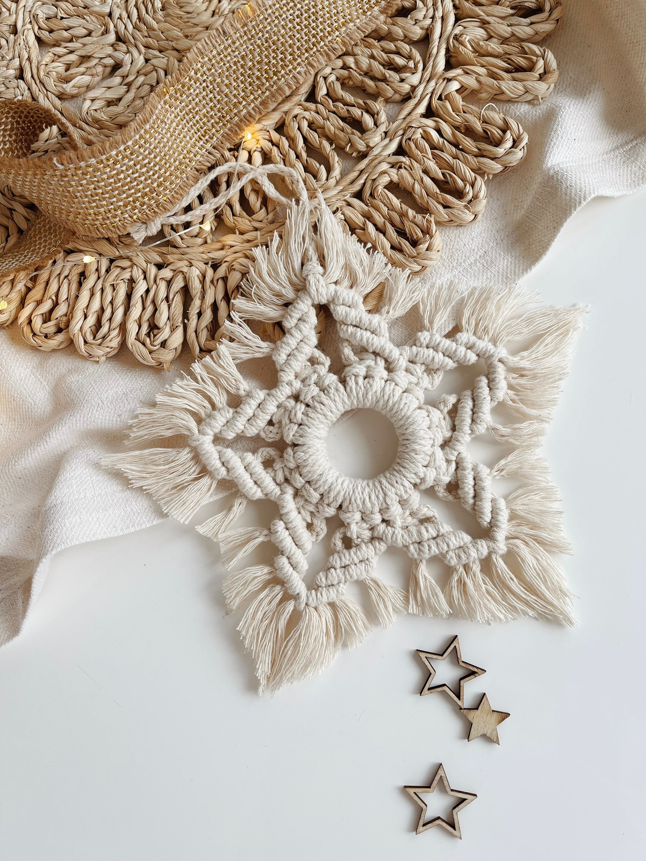Makramee weihnachtsstern - Etsy.de