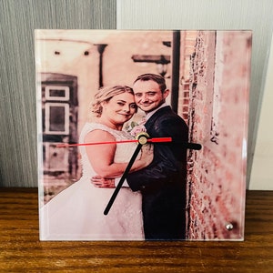 Personalised Photo Clock, Custom Photo Clock, Personalised Photo Gift ...