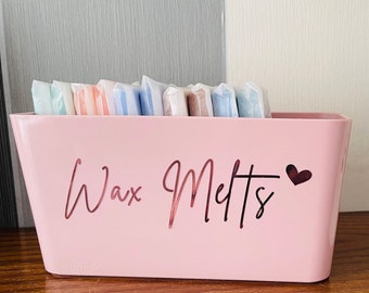 Pink small wax melt storage, Wax melt organiser, Snap bar storage, Clamshell storage, Wax melt accessories, Gift for her, mum, sister.