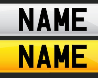 Short 18" or 16" Personalised Gift Plates