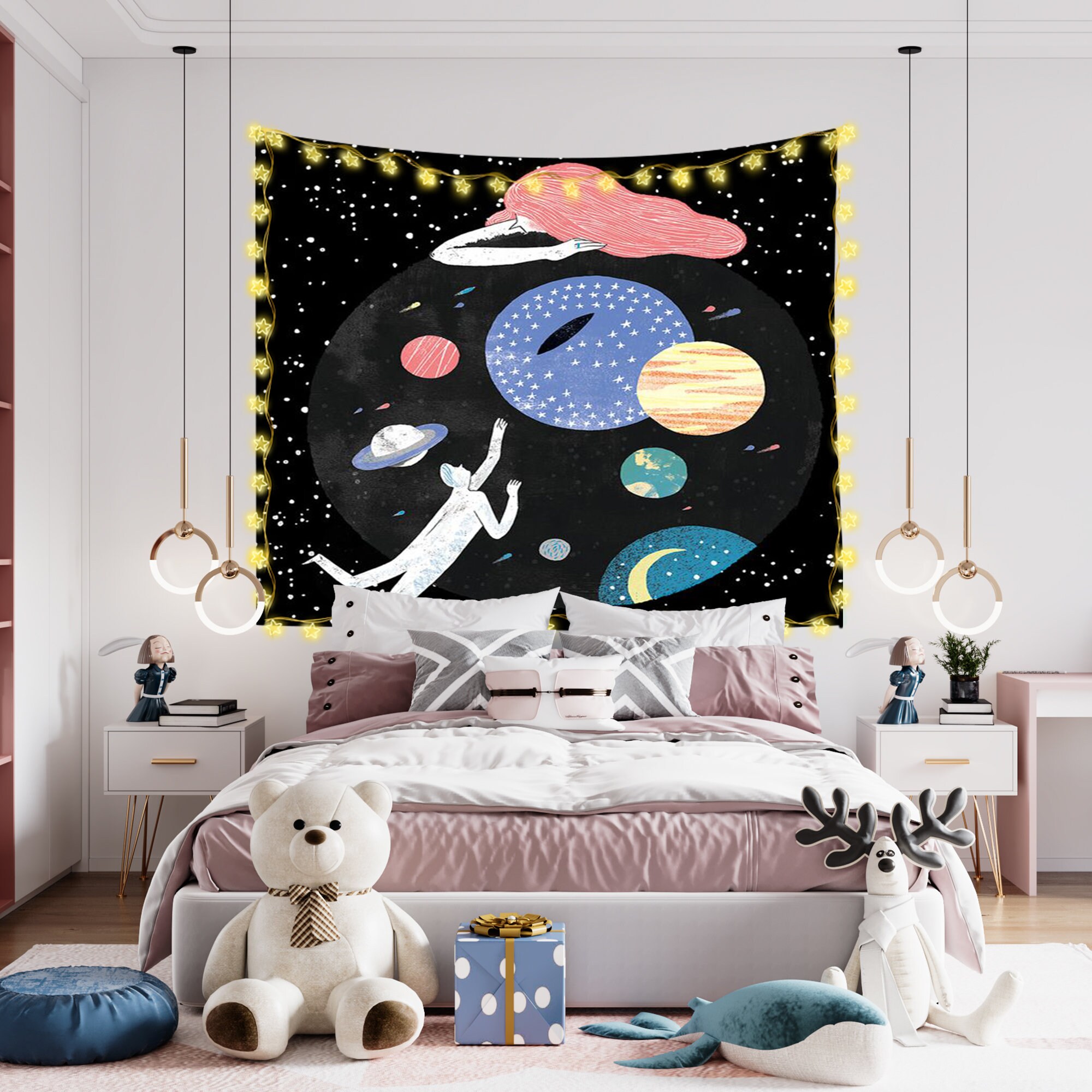 Wandtuch für Schlafzimmer Wohnzimmer Wand-Dekor | Etsy