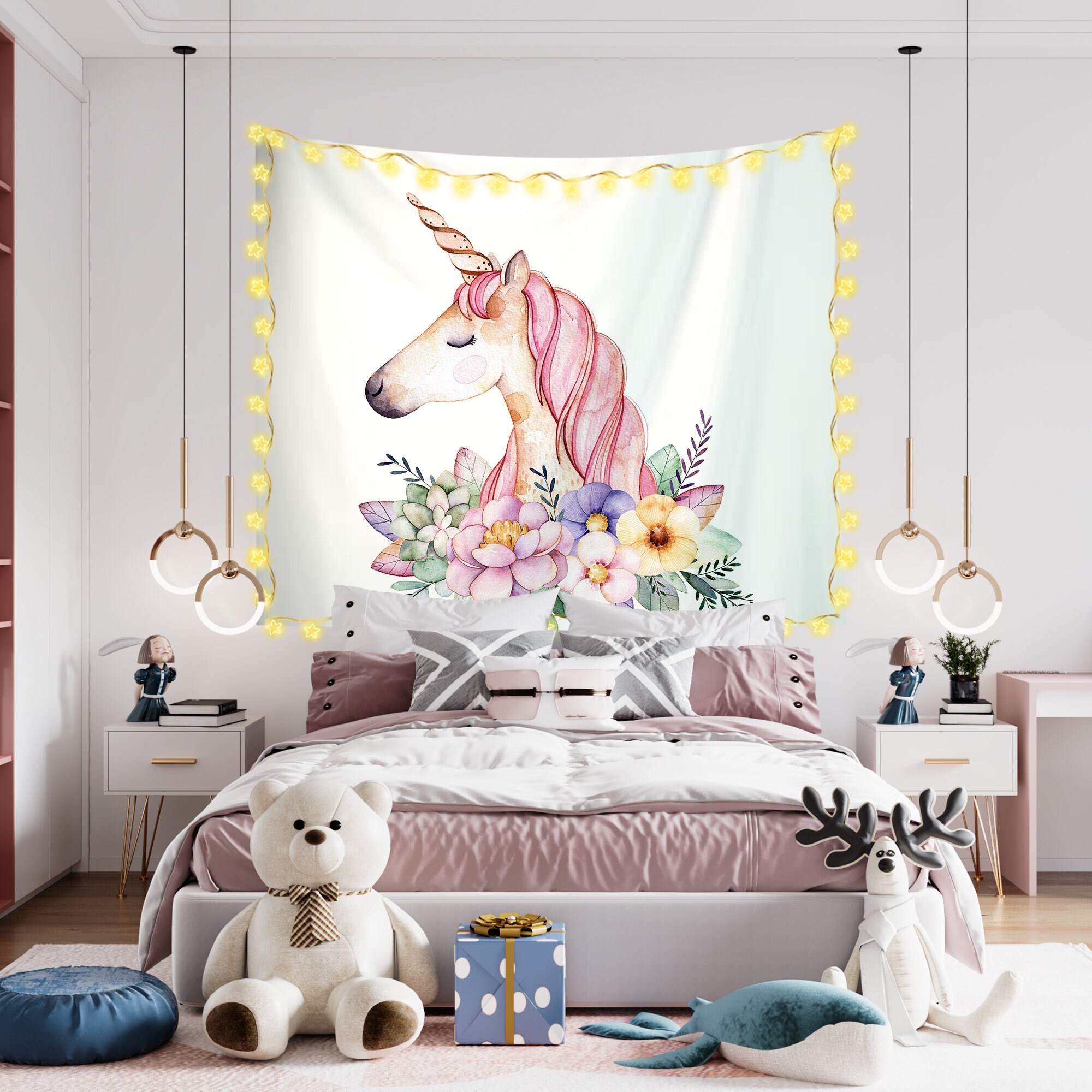 Wandtuch für Schlafzimmer Wohnzimmer Wand-Dekor | Etsy