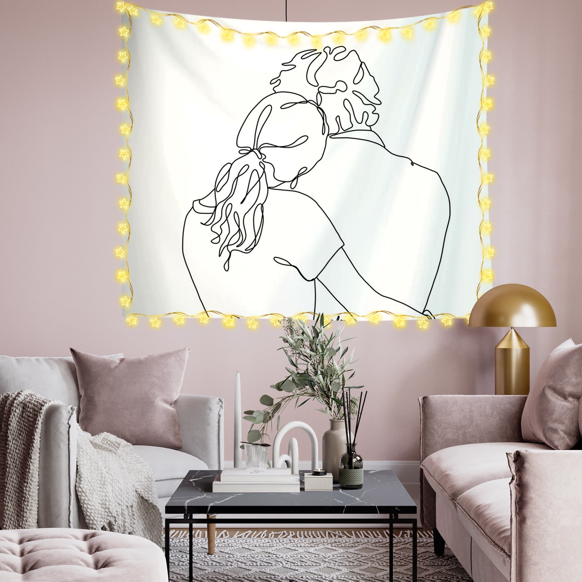 Wandtuch für Schlafzimmer Wohnzimmer Wand-Dekor | Etsy