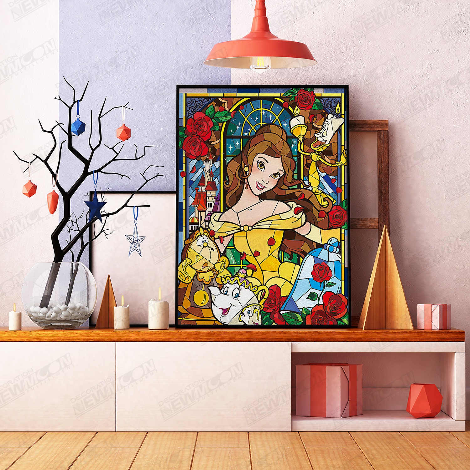 Cartoon wall art Cartoon canvas Canvas princess artwork Etsy