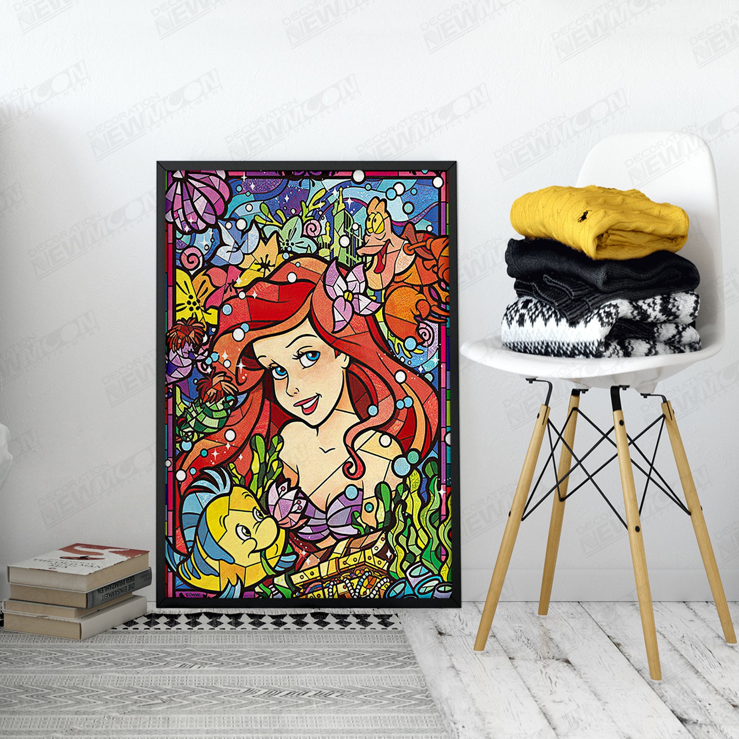 Cartoon wall art Cartoon canvas Canvas princess artwork Etsy