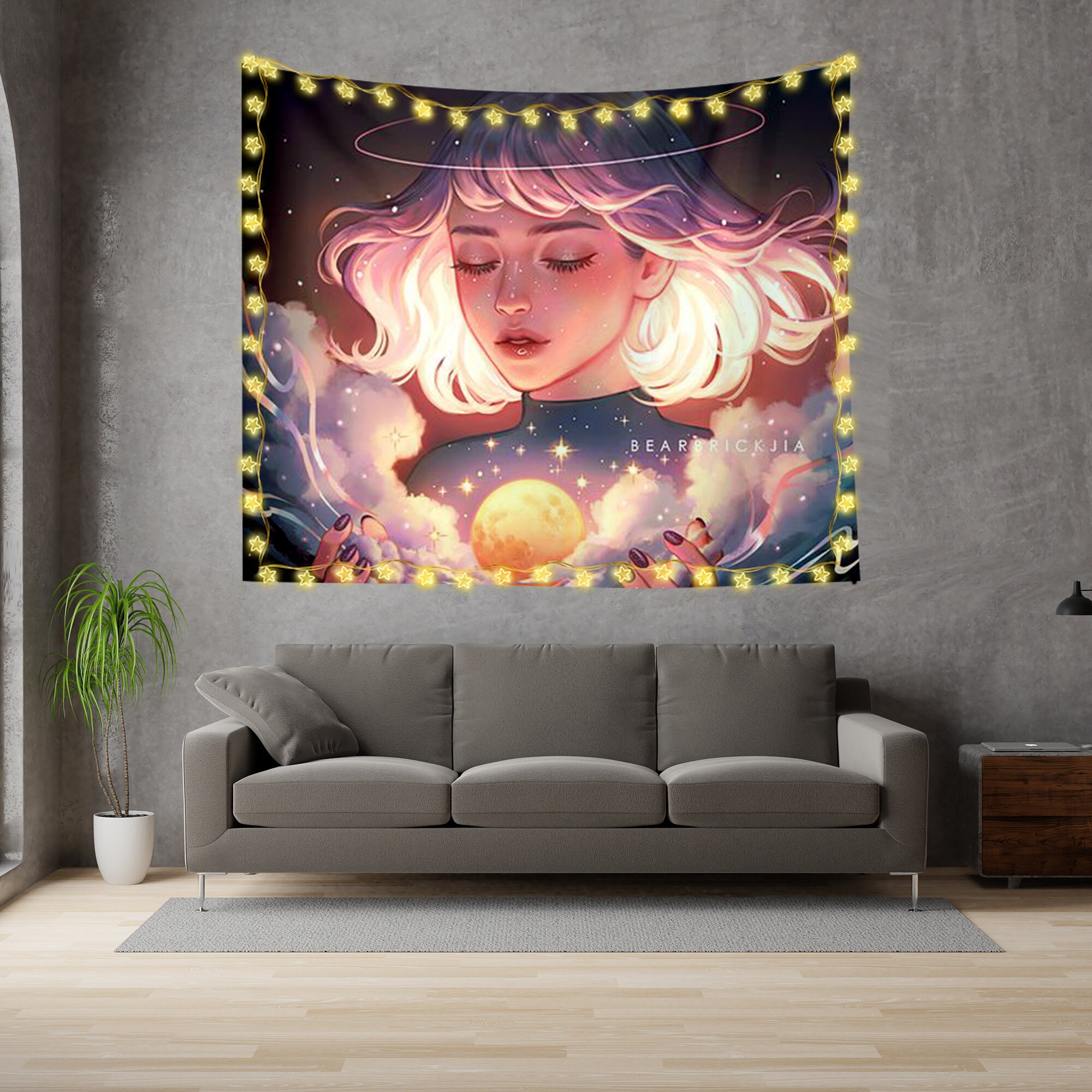 Wandtuch für Schlafzimmer Wohnzimmer Wand-Dekor | Etsy