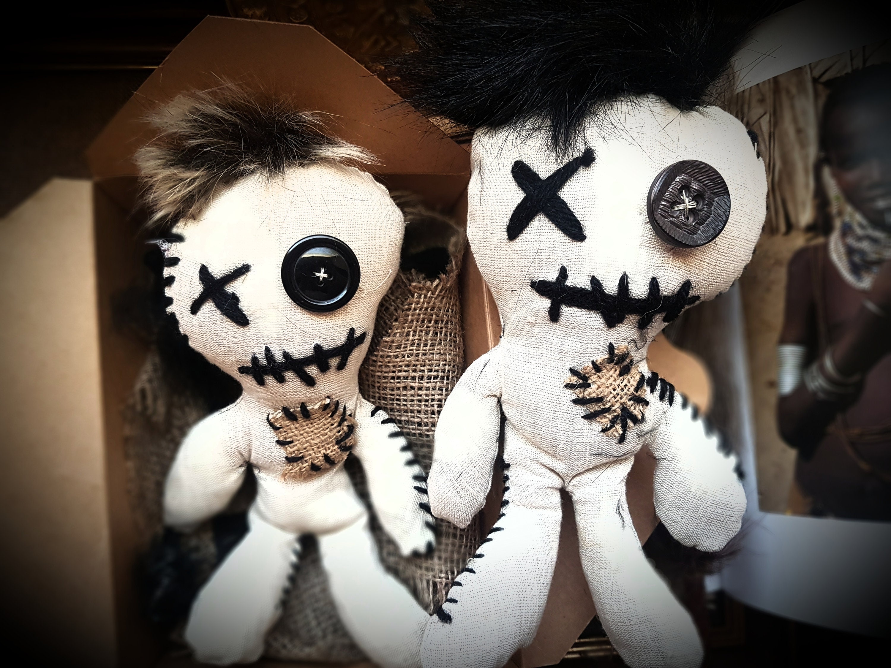 VOODOO DOLL Rag Toy Horror Doll Plush Doll ODDITIES Rag | Etsy