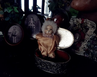 MUÑECA DE PAYASO VINTAGE, muñeca de gato, mini muñeca, muñeca de payaso, payaso, decoración de payaso, muñeca retro, muñeca de arte coleccionable, muñeca de bufón, arlequín, circo