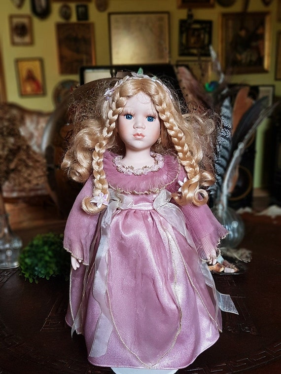 Fairy PORCELAIN DOLL, by Leonardo Collection VINTAGE Doll, Antique