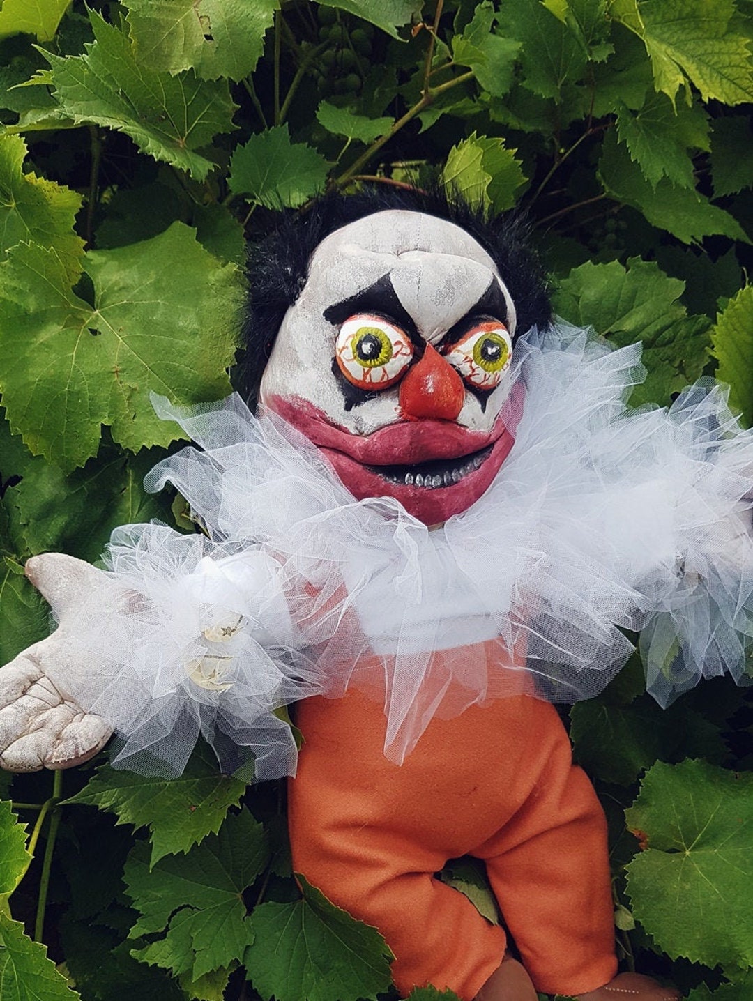 HORROR CLOWN DOLL, Monster Doll, Big Doll, Clown Plush, Horror Plush Doll,  Clown Decor, Oddities, Halloween Decor, Creepy Doll, up to 70cm