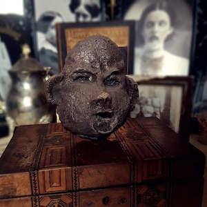 Vintage Ceramic mask, mask, Small clay mask, mask, wall decor, Wall Mask, Hanging face mask, unique ceramic sculpture wall art, Clay Mask