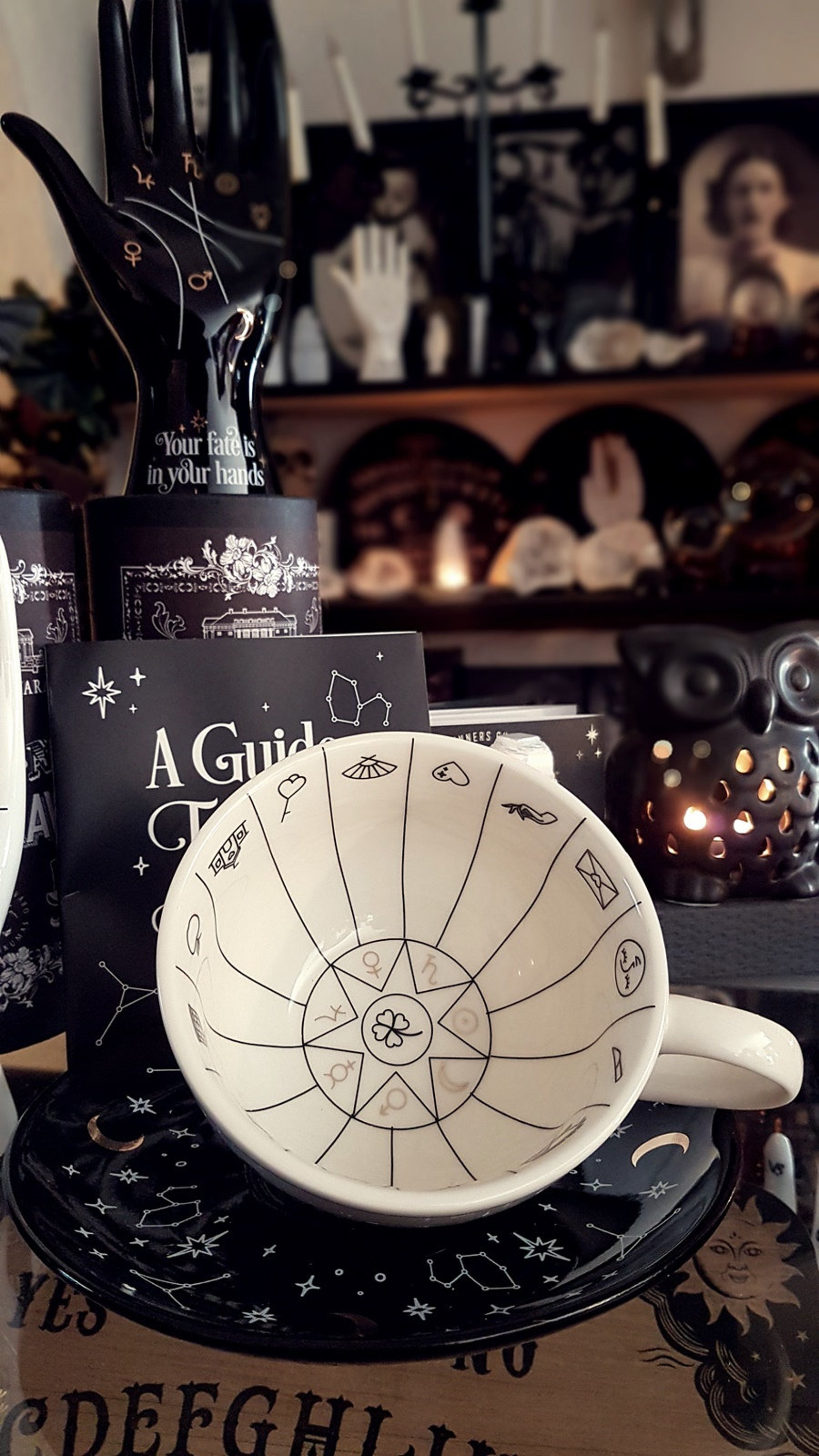 TEA READING MUG Tea Leaf Reading Divination Teacup Vintage Etsy