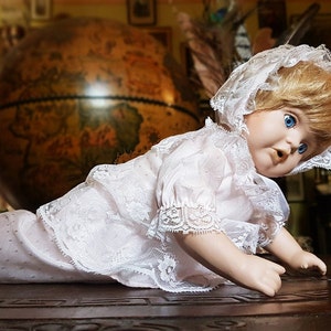 PORCELAIN DOLL, the Promenade Collection, EUGENIE, baby doll, Vintage  doll, Antique retro doll, collectible doll, Handmade Porcelain Doll