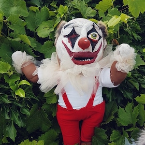 HORROR CLOWN DOLL, Monster doll, big doll, clown plush, Horror plush doll, clown decor, Oddities, Halloween decor, creepy doll, up to 70cm