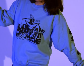 The One Year Ultra Super Mega Commemorative &#39;Sky Blue&#39; Trash Domain Sweatshirt