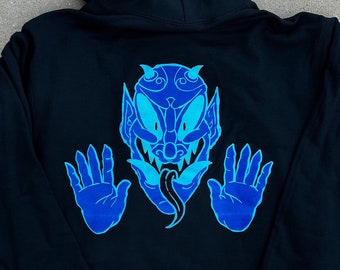 Glow in the Dark Devil Face Hoodie | 4 Golfers&#39; Songs for the Computer Age