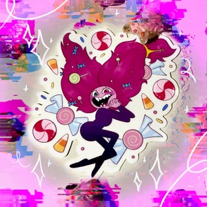 Candy Queen and Golbetty Adventure Time Fionna and Cake Variety Stickers