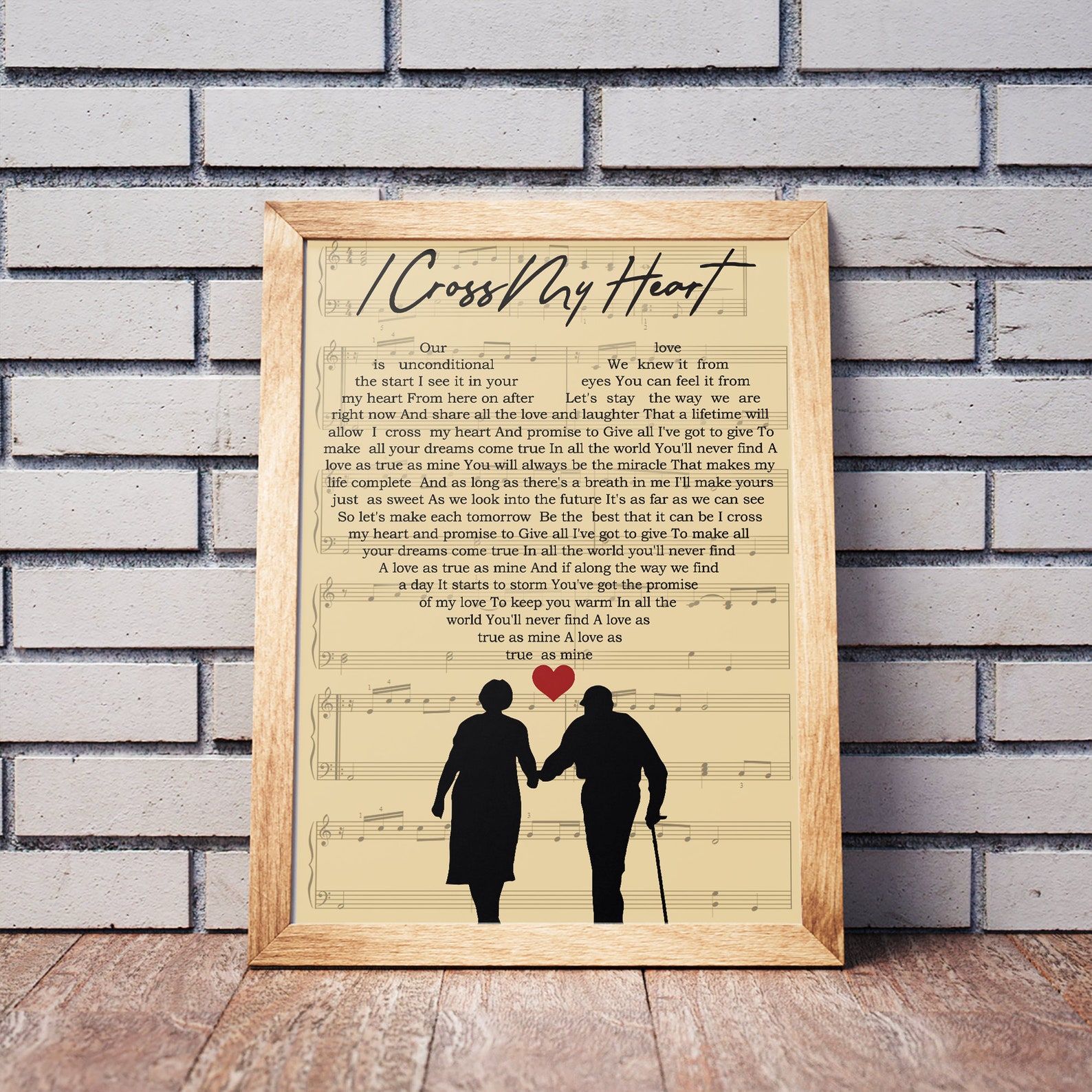 George Strait I Cross My Heart Lyrics Poster George Strait | Etsy