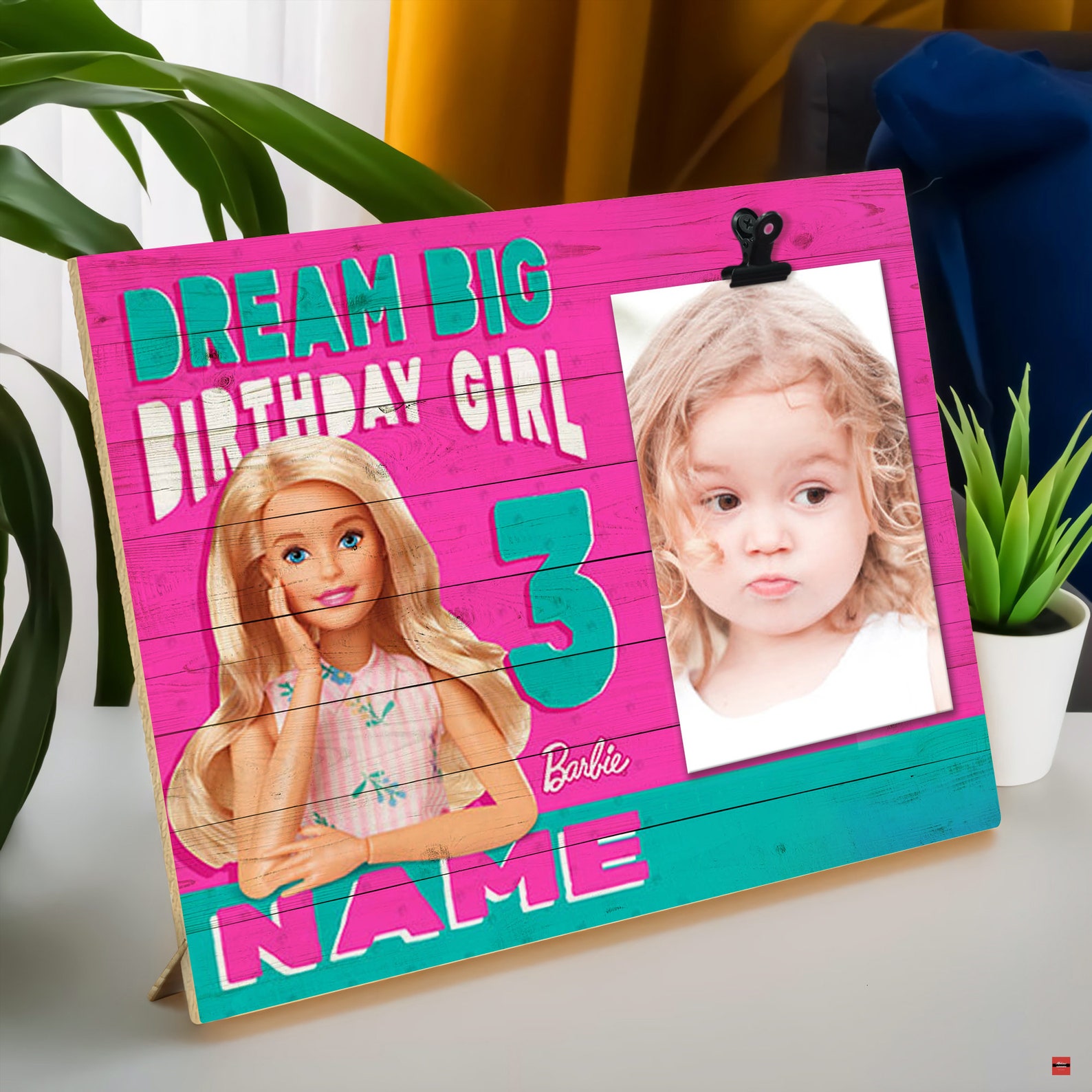 Barbie Birthday Card Birthday Gifts For Her Custom Picture Etsy