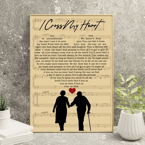 George Strait I Cross My Heart Lyrics Poster George Strait | Etsy