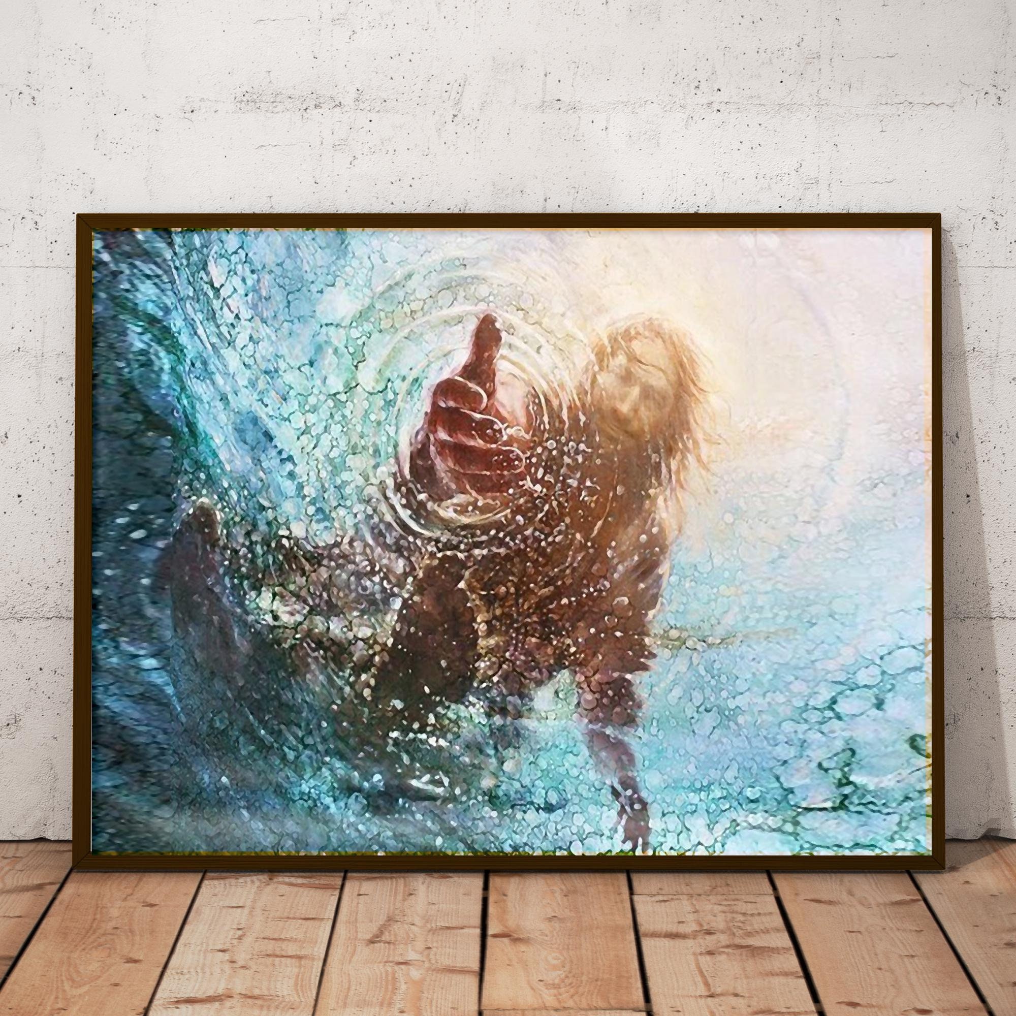 Jesus Canvas Hand of God Canvas Christian Canvas God Etsy
