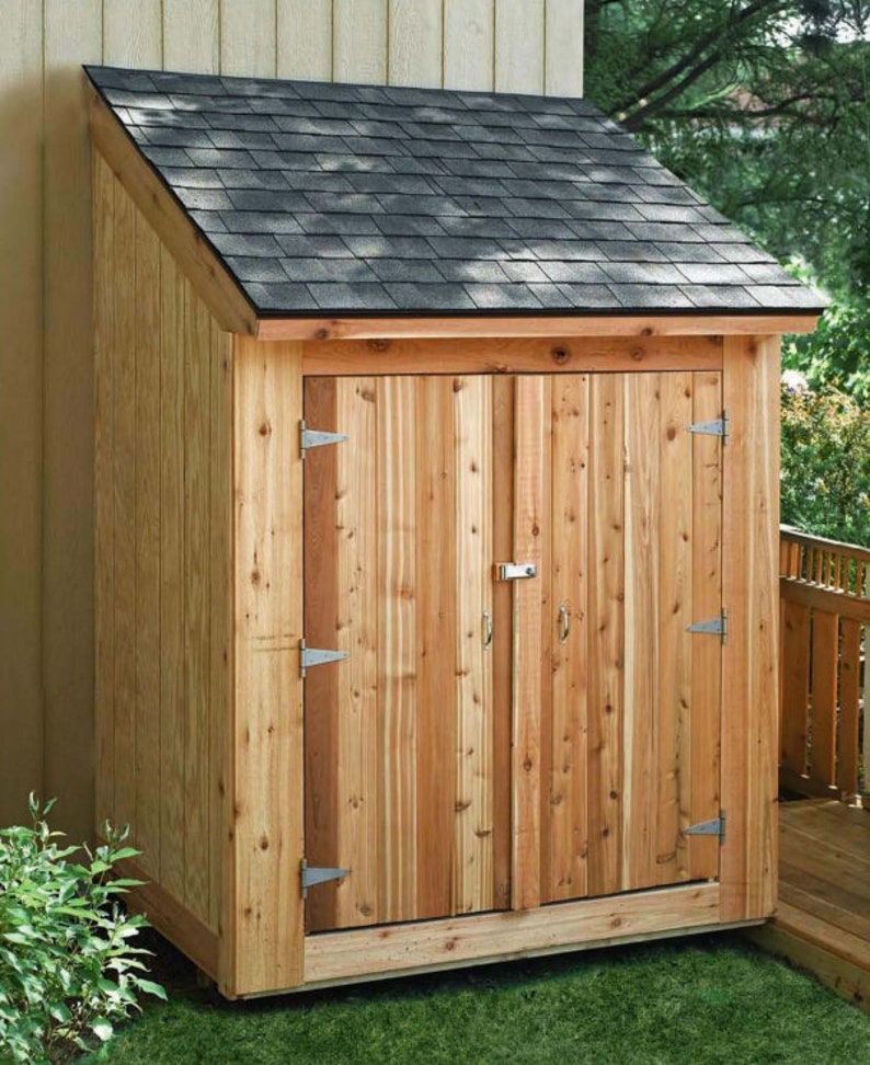 DIY Lean Garden Shed Plan Garden Shed Plans Backyard Storage Shed Plans