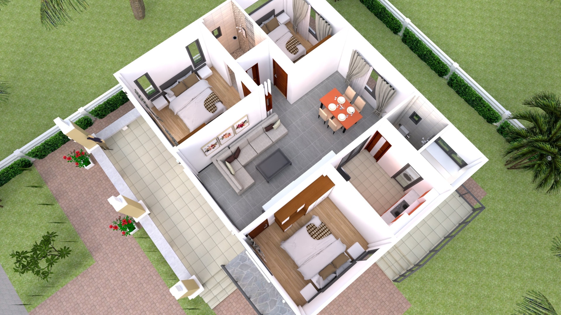 10m-x-10m-modern-house-plan-3-bedroom-2-bath-hip-roof-etsy-canada