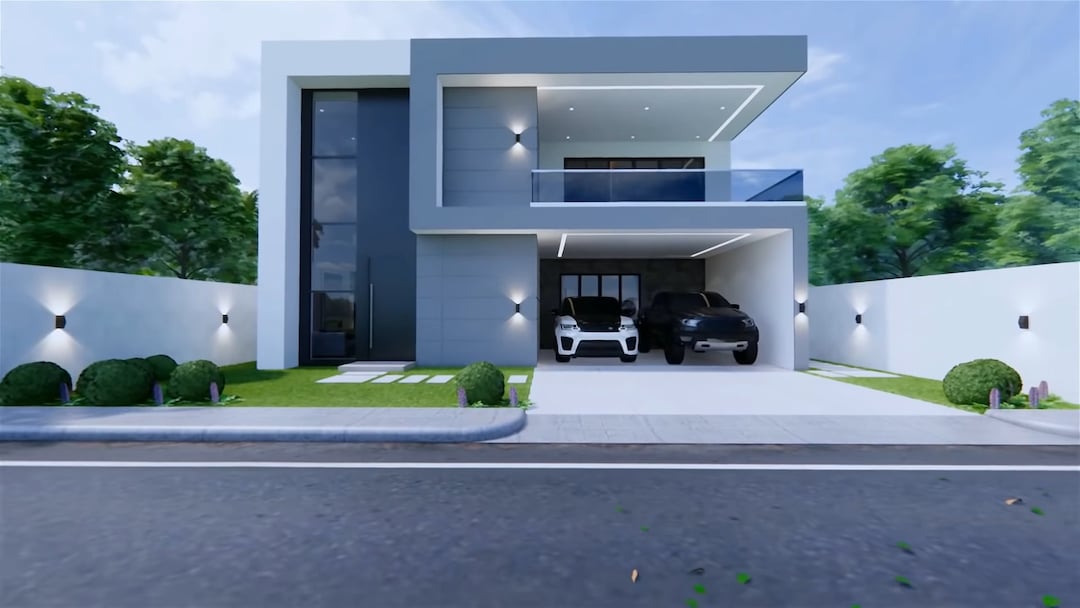 12m X 17m Modern House Plan 6 Bedroom Home Plans With Swimming Pool PDF ...