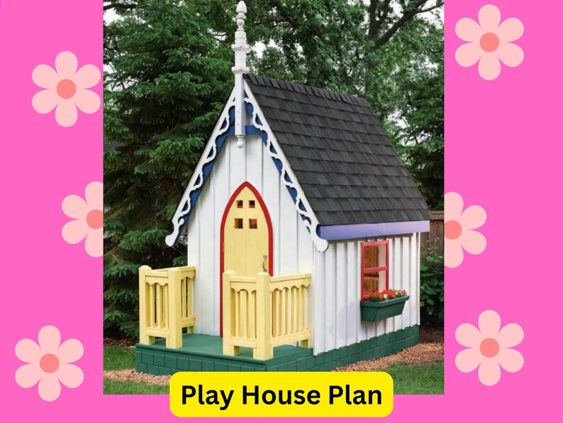 DIY Backyard Playhouse Plan Playhouse Plans for Kids Modern Playhouse
