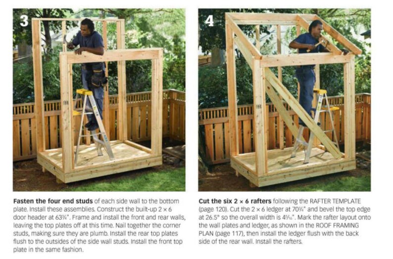 DIY Lean Garden Shed Plan Garden Shed Plans Backyard Storage Shed Plans