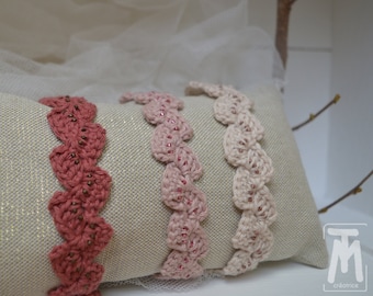 natural cotton bracelet / crochet production
