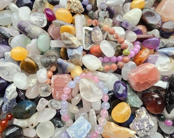 Crystal confetti Lucky Scoops | cute gift for friends gift for family mystery scoop beautiful tumbles mixed affordable set quality crystals