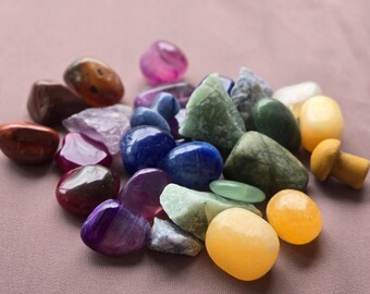 Crystal Confetti Scoops | crystal scoops affordable Beautiful crystals set Birthday gift For christmas jewelry making Various stone kinds