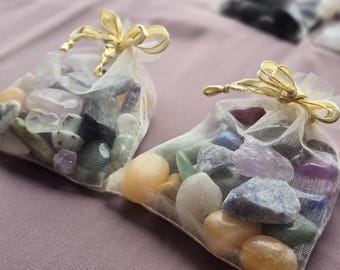 Crystal Confetti Bags | Cute lover gift christmas gift crystal confetti scoops gemstones christmas themed rainbow crystal set pride