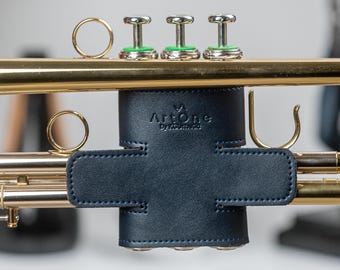 Protezione per valvola della tromba in pelle ecologica: protezione per le mani, regalo per musicisti