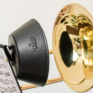 Vegan leren trombone plunjerdemper: lichtgewicht oefendemper met magneet