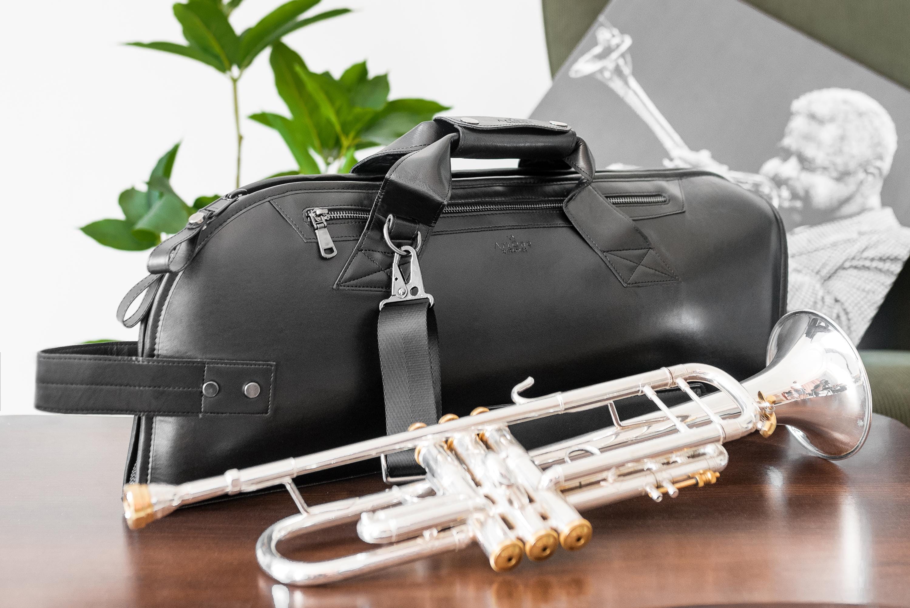 TRUMPET GIG BAG, Trumpet Single Case. Gig Bag for Trumpets. Trumpet Accessories, Gift for Trumpeter, Vegan Leather, Trumpet Bag