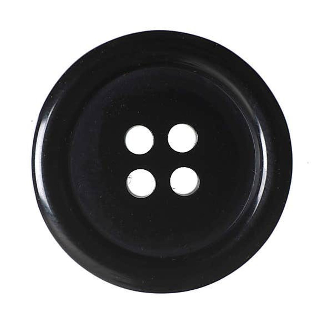 Black Plastic Buttons 20mm 4 Holes-choose Your Quantity-sewing
