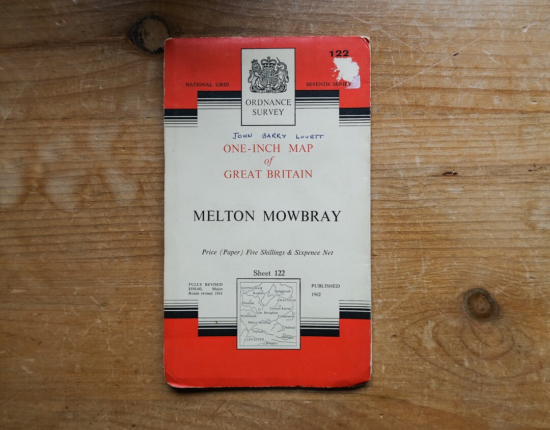 1950s/60s Ordinance Survey Maps melton Mowbray, Fakenham, Saffron ...