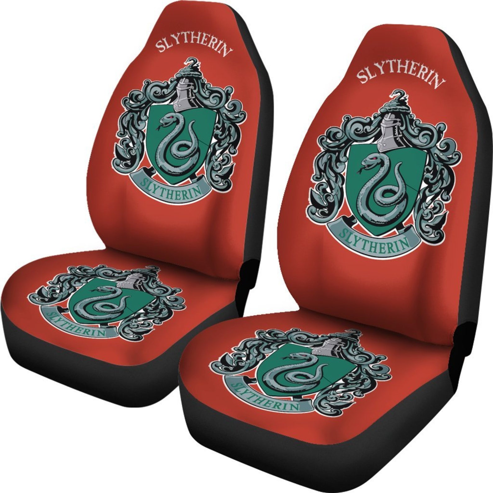 Harry Potter Car Seat Covers Slytherin Royal Icon Etsy