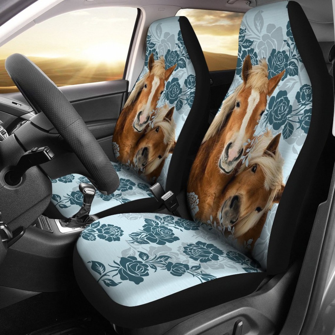 Horses Animal Car Seat Covers Fitted Seat Covers Car Etsy
