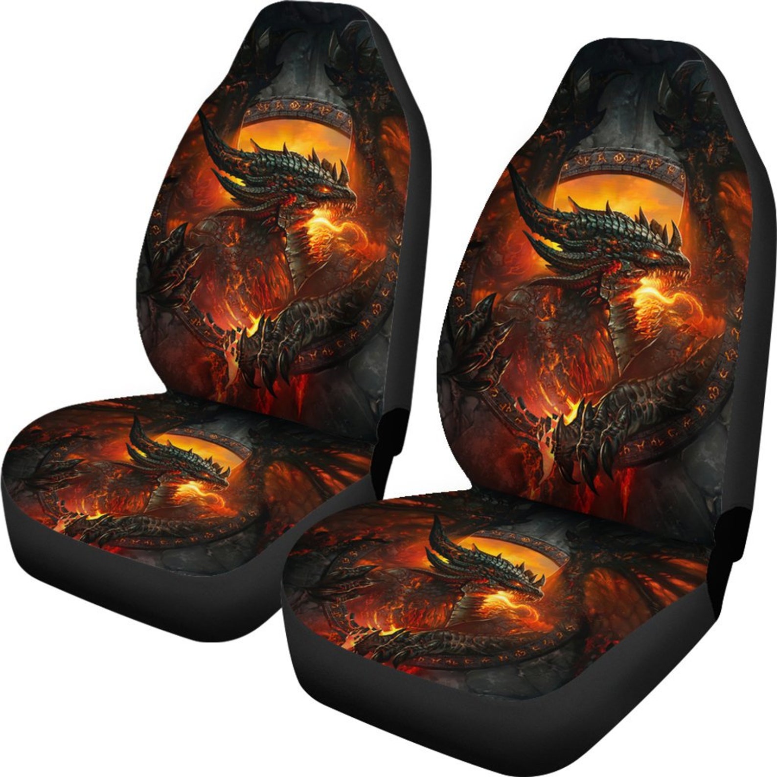 Dragon Art Game Of Thrones Car Seat Covers Movie Personalized Etsy