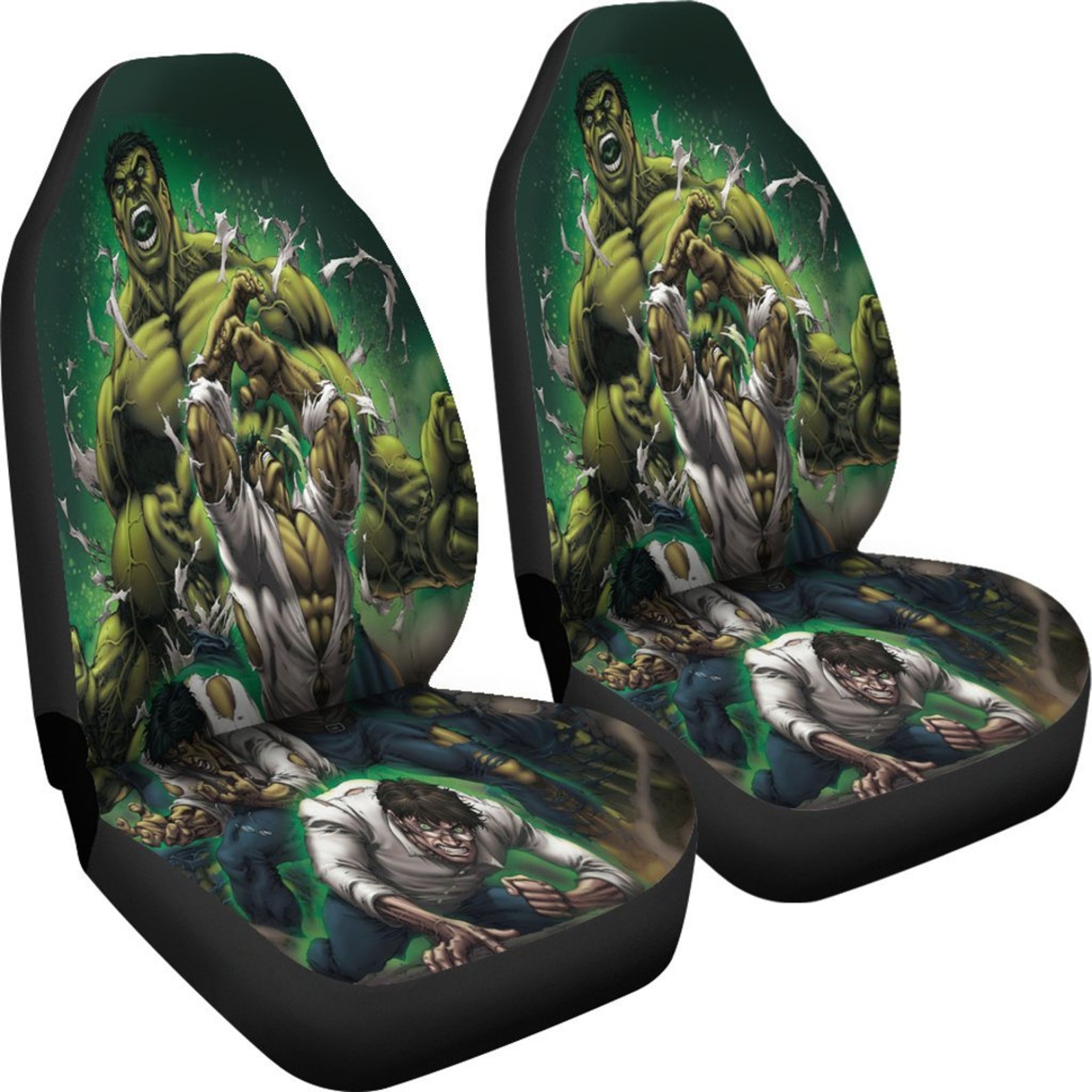Hulk Transform Avengers Mavel Car Seat Covers Fitted Seat Etsy