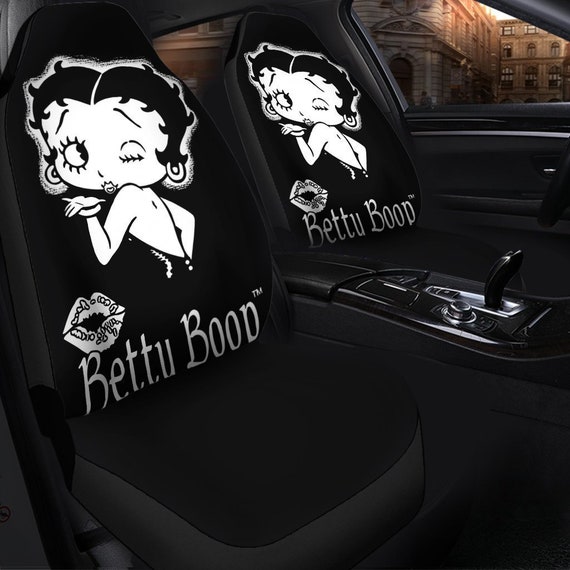 Betty Boop Car Seat Covers 2 Personalized Universal Car Seat Etsy