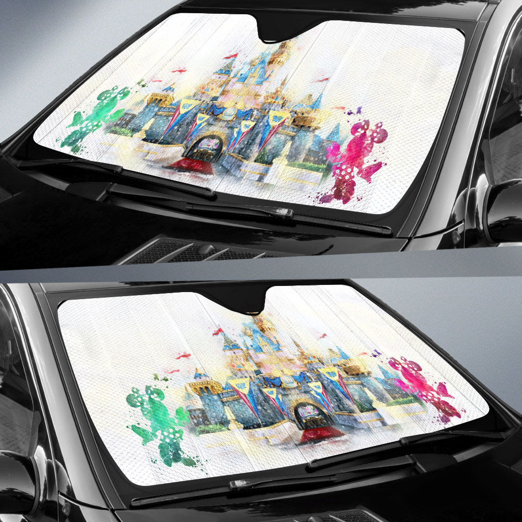 The Disney Castle Auto Sun Shades Car Sunshade For Windshield Etsy